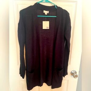 NWT Black Women's Sweater Cardigan